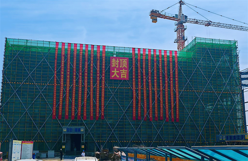 2025年5月20日，江苏公司承建的康乃馨高端织造和智能装备制造一期项目主体结构顺利封顶。
